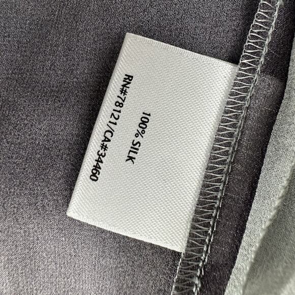 Eileen Fisher Silk Sheer Hi Low Hem Boxy Side Sills Shirt Shirt Top Plus Size 2X - Picture 4 of 5